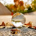 thumbnail image 4 of HOOUN LONGWIN 100MM Clear Crystal Ball Divination Glass Sphere Photo Prop Free Stand, 4 of 5