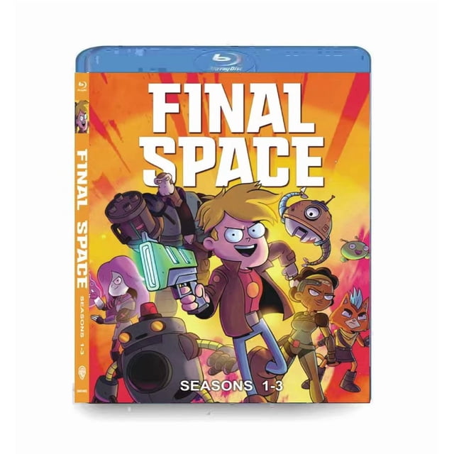 Saisons Spatiales Finales 1-3 (BD), Animation et Dessins Animés Ensemble Trois Disques Région 1 Coffret Blu-ray Contenant les Saisons 1–3 de la Série sci-fi Animée pour Adultes Suivant l'Astronaute Gary Goodspeed et Son Compagnon Extraterrestre Moon Cake, dans un Emballage de Vente au Détail standard; Convient Souvent comme Cadeau de Collectionneur.