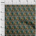 thumbnail image 1 of oneOone Viscose Jersey Fabric Spiral & Floral Block Printed Craft Fabric BTY 60 Inch Wide, 1 of 4