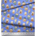 thumbnail image 2 of Soimoi Poly Georgette Fabric Cute Girl Kids Decor Fabric Printed Yard 42 Inch Wide, 2 of 5