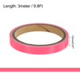 thumbnail image 2 of Unique Bargains 7 Rouleaux 0.47 Pouces x 9.8 Pieds Bande Fluorescente Phosphorescente pour Animaux, Rose, 2 of 5