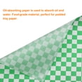 thumbnail image 4 of Uxcell 200Pcs Square Checkered Pattern Wax Paper Sheets 9" x 9" Green, 4 of 7