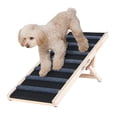 thumbnail image 1 of VEVOR Dog Ramp, Folding Pet Ramp for Bed, Adjustable Dog Ramp for Small, Large, Old Dogs & Cats, Wooden Pet Ramp with 39.3" Long Ramp, Adjustable from 15" to 22", Suitable for Couch, Sofa, Car, 1 of 9