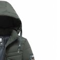 thumbnail image 3 of Mens Hooded Collar Winter Casual Padded Cotton Jacket, 3 of 8