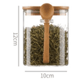 thumbnail image 2 of 4PCS Airtight Glass Jars with Lids and Spoons, Candy Jars with Lids, Clear Spice Jars, Small Food Storage Containers, 2 of 7
