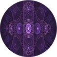 thumbnail image 1 of Ahgly Company Tapis d'Intérieur Lavable en Machine Carré Transitionnel Violet Profond, 3 Pieds Carré, 1 of 7