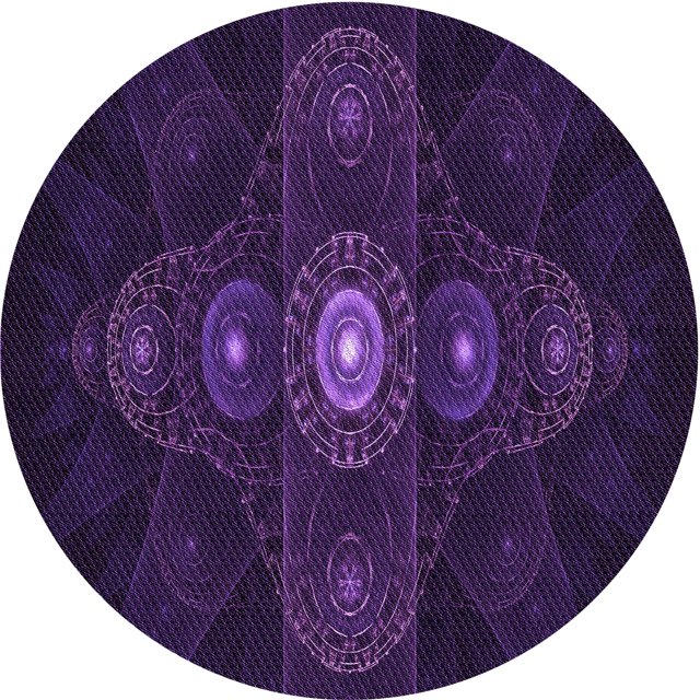 Ahgly Company Tapis d'Intérieur Lavable en Machine Carré Transitionnel Violet Profond, 3 Pieds Carré