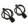 thumbnail image 1 of Abbracc Decorative Pair Curtain Pole Recess Brackets Curtain Rail Type 4 - Type 4 - Black, 1 of 7