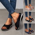 thumbnail image 2 of CAROOTU Soft Footbed Orthopedic Arch-Support Sandals Women's Platform Wedge Shoes Breathable, 2 of 7