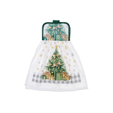 Serviette De Toilette À Nouer (Sapin De Noël) - Lot De 2
