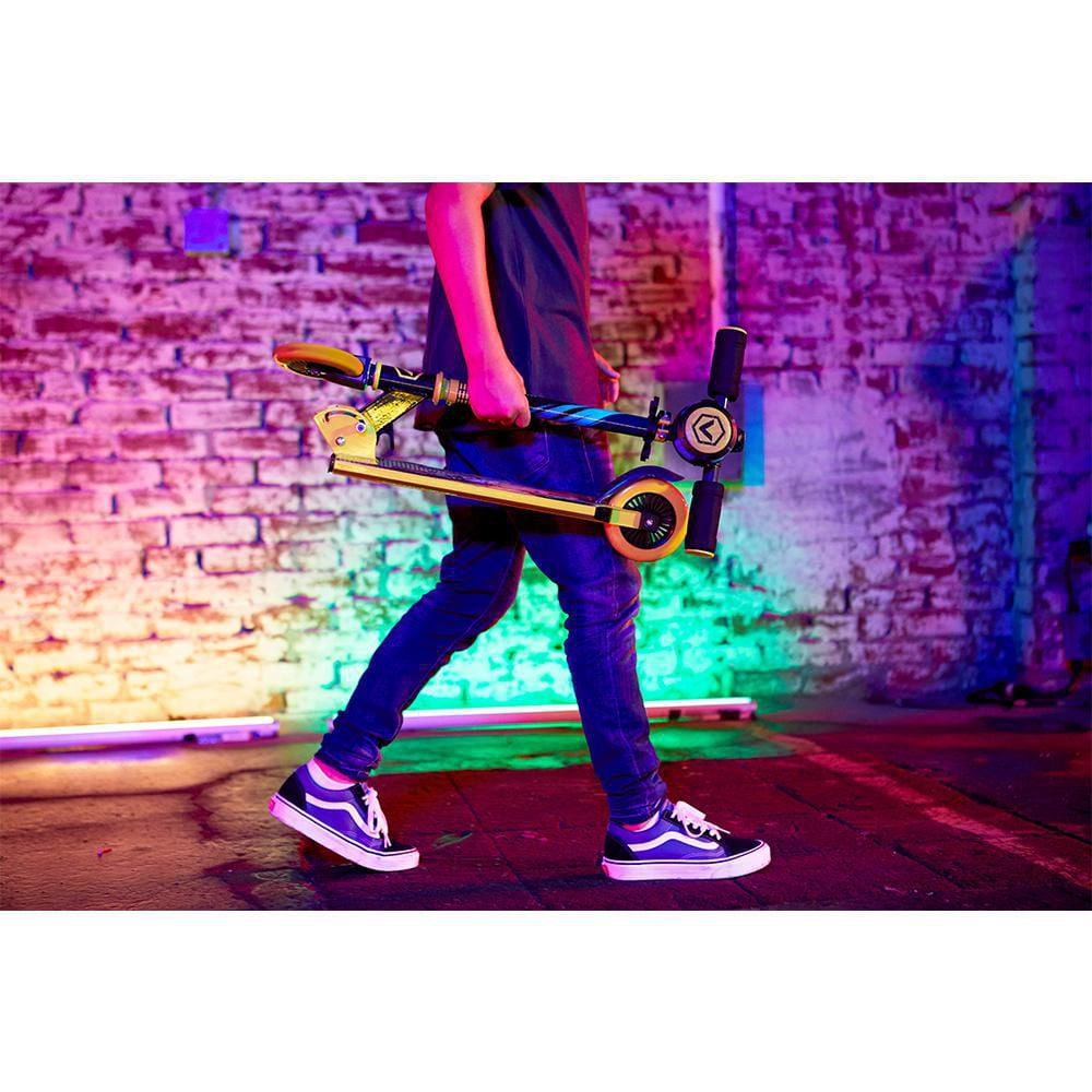 VIRO Rides – Trottinette acoustique VR 240 – jaune pour les enfants de 8 ans et +