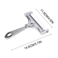 thumbnail image 4 of sdhkgrrt under $5 2Pcs Cheese Slicer Cutter, Adjustable Cheese Slicer,Butter Cheese Shaver Tool,Kitchen Gadget Cheese Scraper,Thickness Adaptable Cheese Cutter,Stainless Steel Cheese Grater, 4 of 9