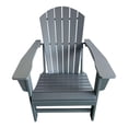thumbnail image 2 of Traditional Resin Wood Adirondack Chair in Slate Grey, 2 of 3