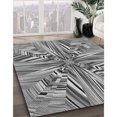 thumbnail image 3 of Ahgly Tapis d'Intérieur Lavable en Machine Carré Gris Nuage Gris, 7 Pieds Carré, 3 of 7