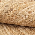 thumbnail image 4 of Juto Tapis Rond en Jute Tissé à la Main 100 % Naturel pour Salon, Entrée, Chambre, Chambre d'Enfant, Style Ferme, 8 Pi x 8 Pi, 4 of 9