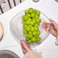 thumbnail image 4 of Avdolw Clear/Black Plastic Snack Tray for Living Room Coffee Table, High-Grade Fruit & Candy Dish, Space-Saving Design for Home Party Use, 4 of 6