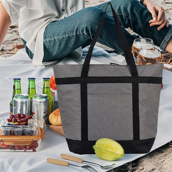 Fwttom Home Decor Picnic Bag Insulated Picnic Bag Picnic Cooler Bag Insulated Cooler Bag