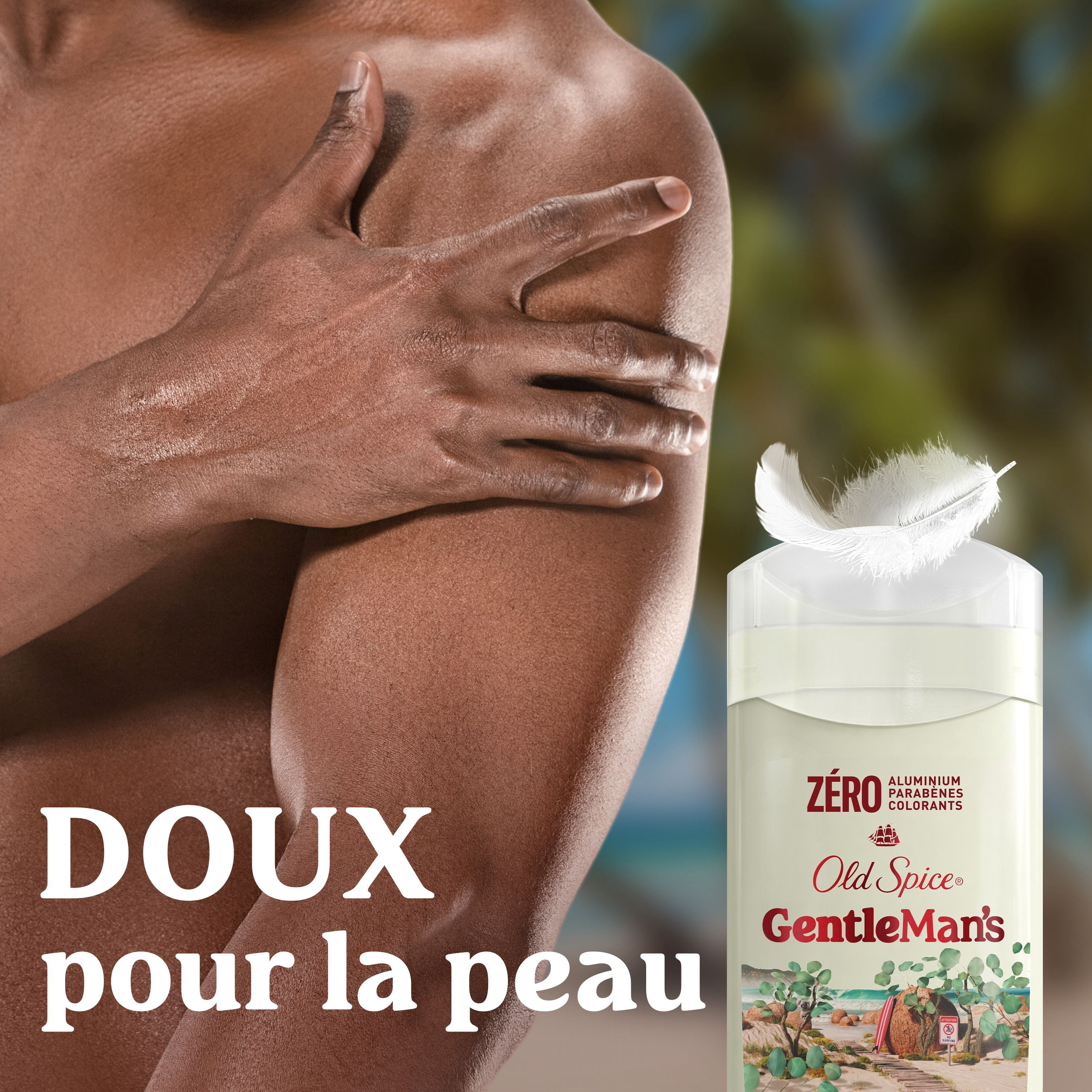 Désodorisant sans aluminium pour hommes Old Spice, Eucalyptus et huile de noix de coco