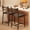 Noir, variante sur Eastvita Ensemble de 2 Tabourets de Bar de Cuisine avec Dossier/repose-Pieds - Tabourets de Comptoir en Cuir PU - Hauteur pour Îlot de Cuisine/appartement/ou Comptoir de Bar (Noir)