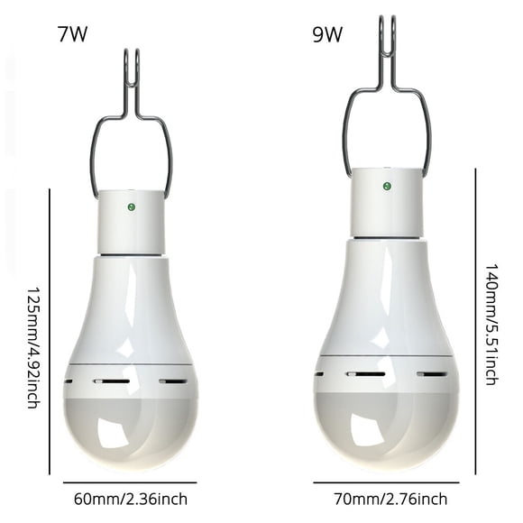 pitrice Camping Traveling Portable Solar Powered Light Canopy Awning Tent Lightbulb Remote Control Outdoor Equipment Lighting Accessory 7W