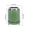 thumbnail image 2 of Portable Tabletop Fire Pit for Outdoor Heating, Backyard Gatherings, and Camping with Smokeless Flames, 2 of 7