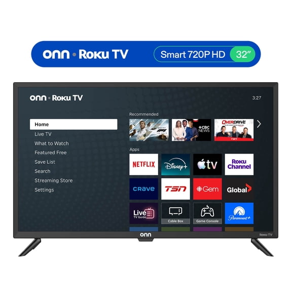 onn 32” 720P HD Smart Roku TV
