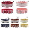 thumbnail image 3 of Dog Collar for Large Dogs  Rhinestones Dog Collar  Bling  Girl Dog Collars for Medium Dogs  Adjustable Suede Reflective Wide Dog Collars, 3 of 4