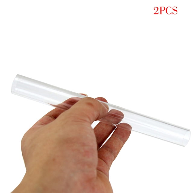 facefd 2 Pcs Pâte Polymère Artisanat Rouleau Acrylique Creux Tige d'Argile à Rouler Barre d'Argile à Rouler Bâton pour Façonner et Sculpter