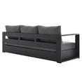 thumbnail image 2 of Modway Tahoe Outdoor Patio Powder-Coated Aluminum 3-Piece Set in Gray Charcoal, 2 of 10