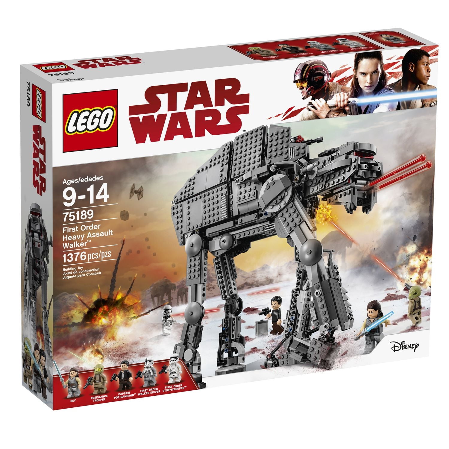 LEGO Star Wars First Order Heavy Assault Walker 75189 Toy Building Kit (1376 Pieces)