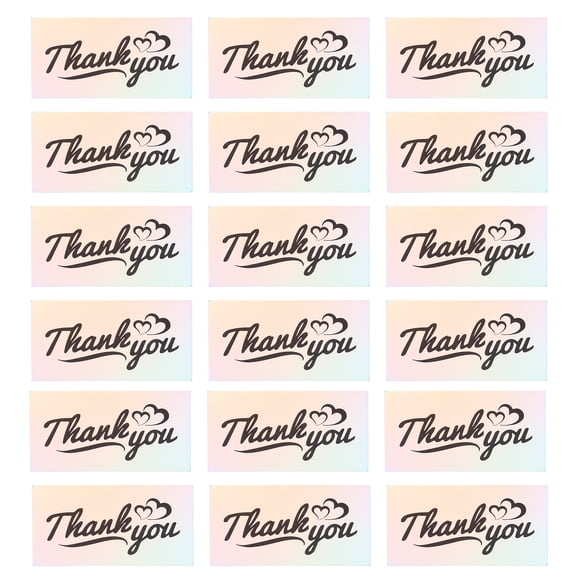 MasteelfCA 50pcs Thank You Cards Thank You Postcards Small Business Thanks Themed Postcards