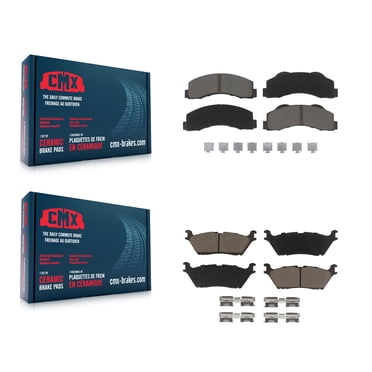 CMX Front Rear Ceramic Brake Pads Kit for Car 2015-2017 Ford F-150 with Electric Parking KCX-100458