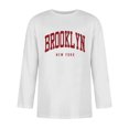 thumbnail image 4 of Mens T Shirts 3/4 Sleeve Comfortable Crewneck Graduated Color Fit White Fall Top size M, 4 of 4