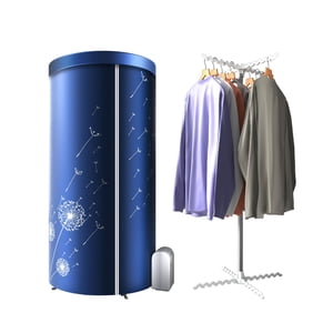 KASYDoFF Séchoir portable, 46Inch-1000W sécheuse portable pour appartements, Machine à sécher portable avec sac de rangement, Mini Séchoirs à vêtements pour le voyage, la maison, les VR