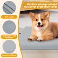thumbnail image 4 of CUITING Dog Bed Cover Oxford Cloth Dog Bed Protector Cover Waterproof Dog Bed Protector Removable Dog Bed Replacement Cover with Zipper for Indoor Outdoor, 4 of 11
