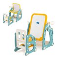 thumbnail image 1 of Gymax Kids Art Easel with Chair Kids Activity Table & Chair Set w/ Storage Basket, 1 of 10