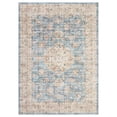 thumbnail image 3 of GlowSol 6'x9' Washable Area Rugs for Living Room Bedroom Vintage Medallion Print Non Slip Low Pile Throw Rugs Soft Foldable Accent Rug, Blue, 3 of 8