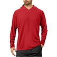 thumbnail image 1 of Besolor Chandails à Capuchon de Protection Solaire UPF 50+ pour Hommes, Manches Longues, Pêche, Randonnée, Course, Légers, Séchage Rapide, 1 of 4