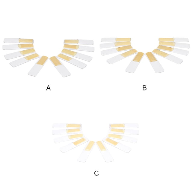 Ruzhgo 10X Sax Reed Musical Gear Multipurpose Workmanship Compact Size Saxophone Plates Tenor Training Aid Clarinet Supplies Cleaning Gloves Clarinet