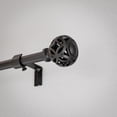 thumbnail image 3 of Mainstays 1/2" Black Filagree Knob Adjustable Curtain Rod Set, 28"-48", 3 of 6