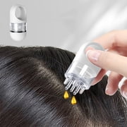 FcBaudy Small Scalp Applicator Head Oil Rollerball Massage Comb Oil Scalp Head Fluid Brush Electric Massager