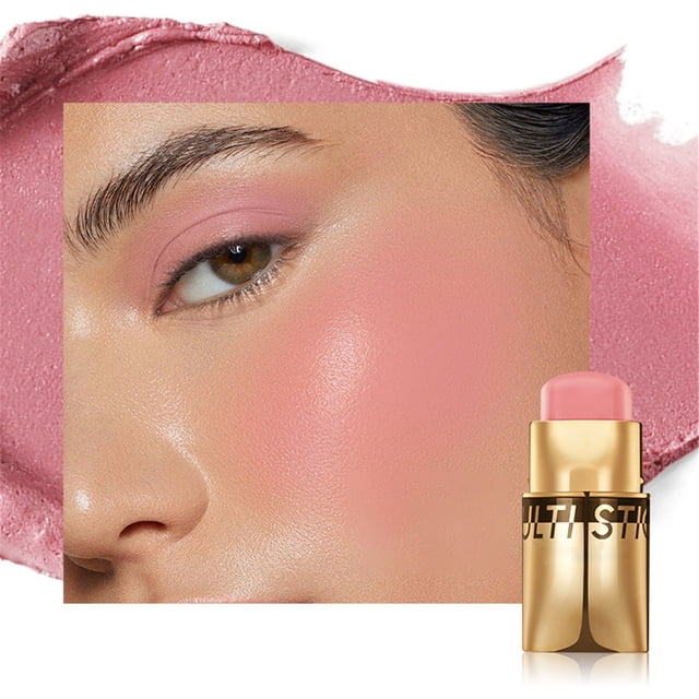 Beauty Blush Stick Pearlescent Eyeshadow Stick Rouge Lip And Cheek Lipstick, Blush for Women
