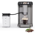 thumbnail image 2 of Fully Automatic Espresso Machine with Grinder & Milk Frother, 15-Level Adjustable Coffee Maker, 2 of 9