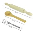 thumbnail image 4 of Green 15Pcs Chef Set For Kids Kitchen Cooking And Baking Kits Dress Up Role Play Toys, 4 of 5