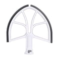 thumbnail image 4 of tamizeot Edge Beater Paddle With Flexible Silicone Edge Metal Stand Mixer Flexible Baking Tool Home Machine Replacement 18*18CM 1Set, 4 of 6