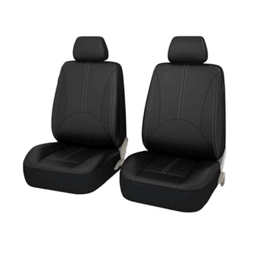 PU Leather Car Seat Covers, Washable Front Rear Seat Covers, Classic Waterproof Protector for Vehicles Suvs Car Accessories Black