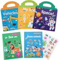 thumbnail image 1 of Reusable Sticker Books for Kids- My Body, Zoo, Vehicles, Space, Ocean Animals Cute Static & Adhesive Stickers Book for Toddlers Age 2-4 Educational Toys Learning Books Birthday Gifts, 1 of 1