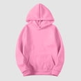thumbnail image 5 of Women's Slim Pullover Hoodies - Artificial Short Velvet Sweaters, Long Sleeve with Pockets, Suitable for Winter and Fall, 95% Polyester, Multiple Sizes, 5 of 5