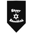 thumbnail image 1 of Happy Hanukkah Screen Print Bandana Black Large, 1 of 1