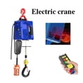thumbnail image 2 of Electric Hoist Lift Portable Crane, 100-500KG Upgrade Electric Winch With Remote Control, Steel Wire Rope Lifting Hoist ,Powerful Pulling Performance, 2 of 5